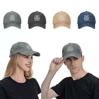 Я чиню вещи и вещи, стираю хлопковую шляпу с принтом, сделанную из старой шляпы. Интересная шляпа с язычком. One Size чёрный