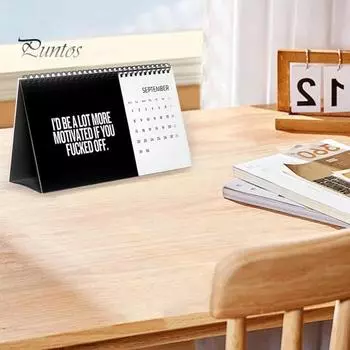 Я хочу сказать на работе 2025 Календарь Офисный настольный календарь для уставших сотрудников Смешные грубые цитаты Ежемесячный календарь 1pc