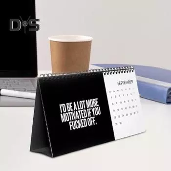 Я хочу сказать на работе 2025 Календарь Офисный настольный календарь для уставших сотрудников Смешные грубые цитаты Ежемесячный календарь 1pc