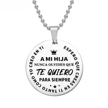 Я ЛЮБЛЮ ТЕБЯ Ожерелье Кулон Стеклянный Кабошон Ожерелье Для Сына И Дочери