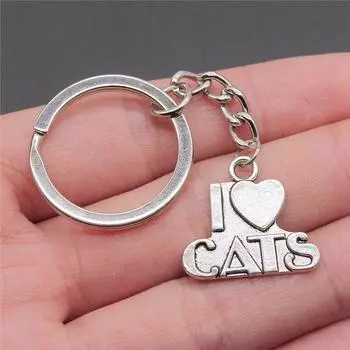 Я люблю бирки-брелки, украшения, популярные винтажные ювелирные кольца, размер 28 мм A05-1pcs-21x20mm