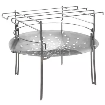 Я на природе Подставка для костра Подставка для костра для тех, кто хочет пожертвовать прочностью, даже если она сделана в Японии Круглая топка диаметром 35 см Solo