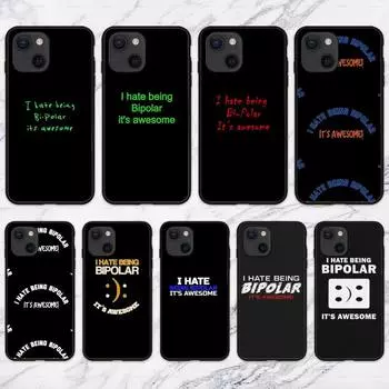 Я ненавижу быть биполярным. Это потрясающий чехол для телефона Kanye West для iPhone 11 12 Mini 13 14 15 Pro XS Max X 8 Plus SE XR. iPhone12PROMAX