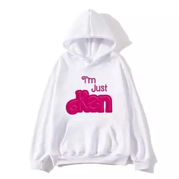 Я просто Кен Райан Гослинг Толстовки Удобные Весенние Мужские Женские Свитшоты Молетом Розовый Графический с Буквами С Капюшоном S