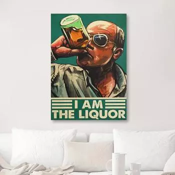 Я винный плакат «Питьевой алкоголь», подарок для любителей вина, креативные принты, современная картина на холсте, бар, искусство, настенное скандинавское украшение для дома 21cm30cm NoFrame
