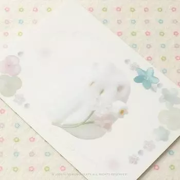 Я живу с шестью кошками. Открытка 4-я 5 типов. Выберите 1, популярная фраза в Корее. A waiting heart blooms