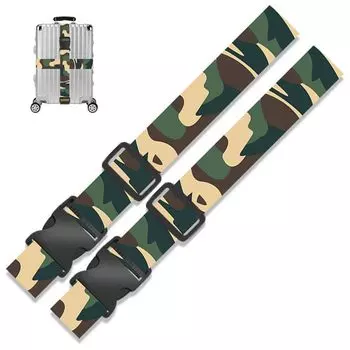YAARUJEE Suitcase Load Tightening Load Tightening Fixed Length Width Set of Camouflage Convenient Travel Elastic Luggage Fixed Prevents it from