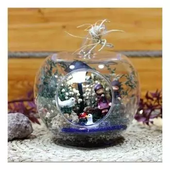 Яблочный террариум на тему любви