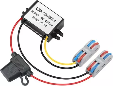 YABOANG DC/DC Converter Buck 20-60V to , DC/DC Voltage Converter 20-60V to 12V5A 60W