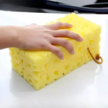 Ячеистый блок для мойки автомобилей с волокнистым материалом для блестящих автомобилей, похожих на кристаллы