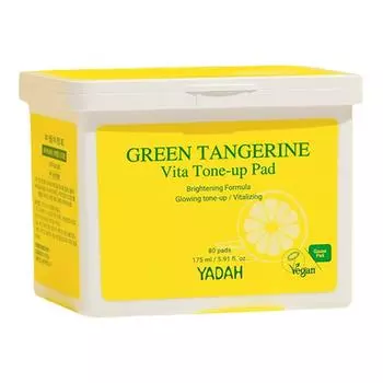 YADA Green Tangerine Vita Tone Up Pad 175мл, 80 листов, 1 шт.