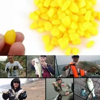 Ядра Fishing Soft 100 шт. / Пакет Bionic Corn Bait Lures Floating Baits жёлтый