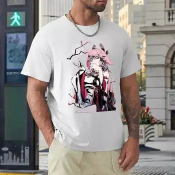 Yae Miko Фотографический принт на продажу Футболки Графический Крутая футболка Круглый вырез Движение Юмор Графический дом Размер США S бежевый