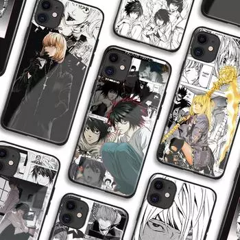 Yagami Misa Mello L Death Note аниме Мягкий стеклянный чехол из ТПУ для телефона IPhone SE 6 7 8 Plus X Xr Xs 11 12 13 Mini Pro Max Samsung Other Phone models&Matte silicone