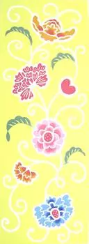 Yagisei Tenugui Hand Bingata Artist Series Made in Japan [yYAGISEI] Ch-dyed Towel, Hanaou, Okinawa, Colorful,