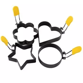 Яичное кольцо 430, омлет с антипригарным покрытием, круглая форма для омлета, яичное кольцо, форма для омлета