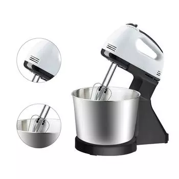 Яичный венчик для взбивания яиц, электронный регулируемый бытовой миксер из нержавеющей стали, венчик для взбивания сливок, вилка США 110 В, электрический венчик для яиц us серебряный