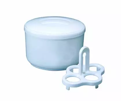 Яйца Seiei для игр на 4 штуки Ведро для льда из горячего источника для яиц Не использовать в микроволновой печи [Новинка] [Горячее предложение 18536] белый