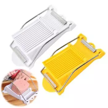 Яйцерезка 12 линий из нержавеющей стали для быстрой нарезки сыра, грибов, клубники белый