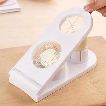 Яйцерезка из нержавеющей стали для яиц, резака для вареных томатов, измельчитель секций зелёный