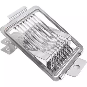 Яйцерезка Многоцелевой резак для яиц Мини-ручная ломтерезка Яйца Ветчина Грибы Клубника Мягкие фрукты серебряный