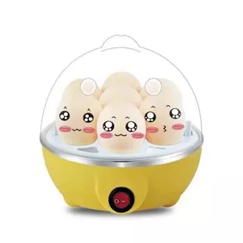 Яйцеварка Автоматическое отключение питания Главная 7 яиц Многофункциональная паровая яичная пароварка с заварным кремом Вареная яичная пароварка Машина для завтрака Артефакт EU жёлтый