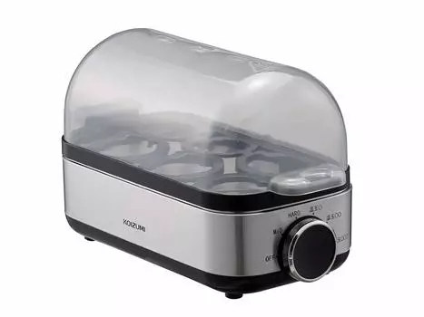 Яйцеварка Koizumi Egg Steamer Контейнер для вареных яиц Контейнер для яиц Hot Spring Silver KES-0400/S