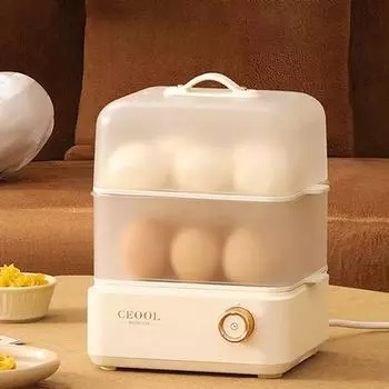 Яйцеварка Многофункциональная Двойная электрическая яйцеварка Пароварка Кукуруза Молоко Паровая Быстрая Яйцеварка Слои Завтрак Приготовление Приборы Кухня