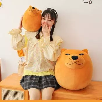 Яйцо для собак Шиба Лну, плюшевое собачье яйцо, мягкая игрушка, животное, мягкая кукла, собачье яйцо, подушка, подарки для ребенка 40cm