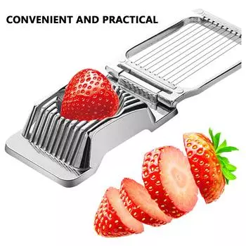 Яйцо для вареных яиц, прочная, из нержавеющей стали, проволочная насадка для резки фруктов, клубники, банана, кухонный гаджет для женщин, готовит сэндвич на завтрак One Size