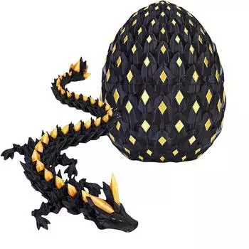 Яйцо дракона Таинственное яйцо дракона Светящаяся игрушка-артикулирующее животное Кристалл 3D-печатное яйцо динозавра Подходит для детей мальчиков девочек Домашнее украшение One Size