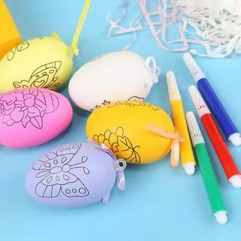 Яйцо-головоломка, красивое праздничное креативное украшение с ручкой, украшение против царапин, пластиковое искусственное пасхальное яйцо «сделай сам», студенческий подарок