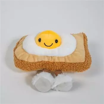 Яйцо Милый Жареный Тост Мультяшная Еда Плюшевая Игрушка Кукла Для Подарков И Украшения Комнаты