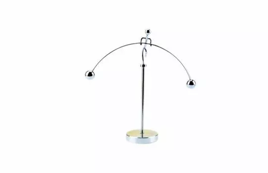Yajirobei One Leg Long Pedestal Science Toy Shaking Swing Table Mobile Room Stainless Steel Interior Olive-G
