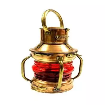 Якорь Морской Медный Масляный Светильник Винтаж Морской Лодки Корабль Фонарь Свет Декор