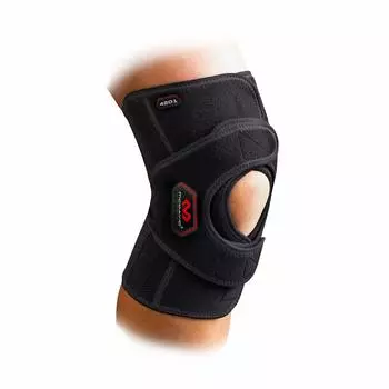 Yakult Tetsuto favorite McDavid Knee Supporter M4201 Double Knee Wrap DS for Left and Right Use Fixed Compression Double Wrap Stay L Black Sports чёрный