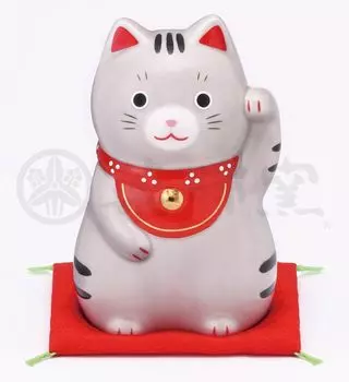 Yakushi Kiln Lucky Cat Lucky Cat Mackerel Большой Lucky Украшение для интерьера [7882]