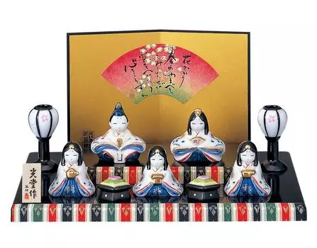 Yakushigama Doll Festival Hina Doll Somenishiki Yayoi Flat Decoration Hina