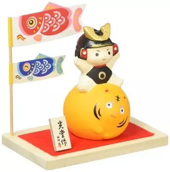 Yakushigama Nishikiya Warabe Daisho with wooden h7cm (Tiger extermination, stand)