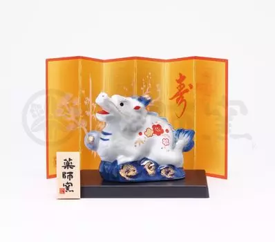 Якусигама окрашенный Nishiki Lucky Dragon Seiryu маленький зодиак 2024 Tatsu новогоднее украшение для интерьера Lucky Charm (Якусигама) [88]