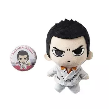 Yakuza 0 Мягкая игрушка Can Badge Set Kazuma Kiryu &