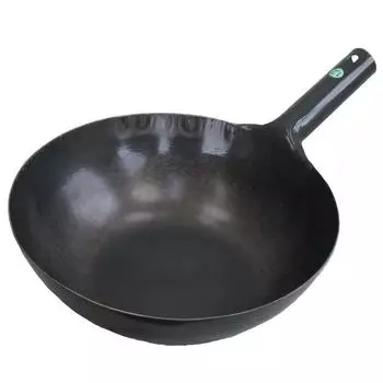 Yamada Kogyo Iron Hammered One Hand Wok Толщина 33 см (Пластина 1,2 мм) чёрный