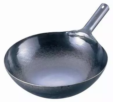 Yamada Kogyo Iron Hammered One Hand Wok Толщина 45 см ATY9245 (Пластина 1,6 мм) чёрный