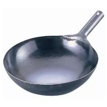 Yamada Kogyo Iron Hammered One Hand Wok Толщина 45 см ATY9145 (Пластина 1,2 мм) чёрный