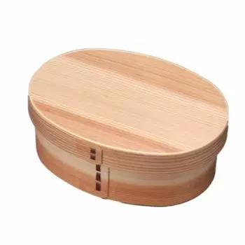 Yamaga Lacquerware Store Большая коробка для бэнто Magewappa, один ярус, натуральный