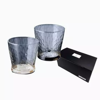 Yamaga Lacquerware Store Nurimon de Verre Free Glass Makie Manyozuru Pair Set Kishu Lacquerware Black White