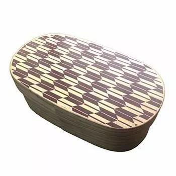 Yamaga Shikkiten Magewappa Bento Box Domestic Yaba Vermilion Blue 500 мл Magewappa Made in Japan Covered Lid (красный)