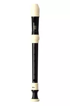 YAMAHA ABS resin recorder soprano German style Finger cleaning recorder fingering cloth case included Improved breath control by adding a certain