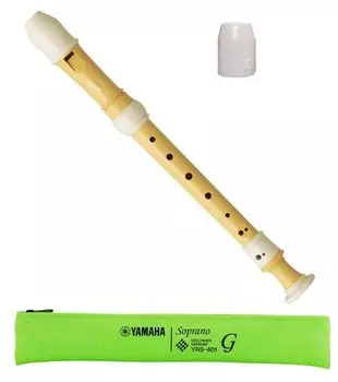 YAMAHA Блокфлейта Сопрано из биомассы, полученная из смолы, набор антибактериальных колпачков немецкого стиля YRS-401