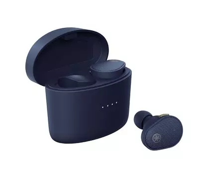 Yamaha Completely Wireless Earphones TW-E5B(A): Listening Care/Gaming Mode/Ambient Sound/Up to 30 Hours Playback/Waterproof IPX5 Equivalent/Blue
